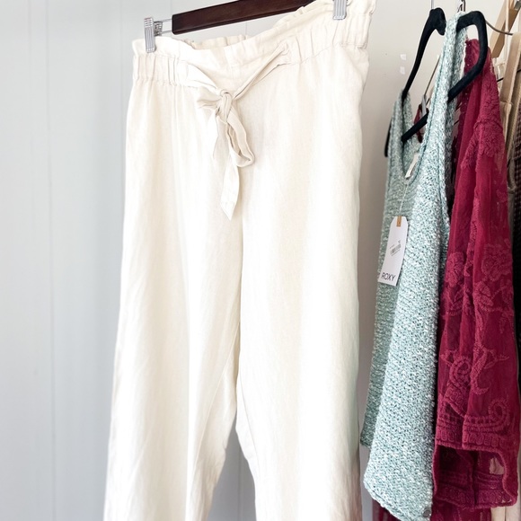 paxzen rainn Pants - SOLD✨ Oatmeal Linen Culottes